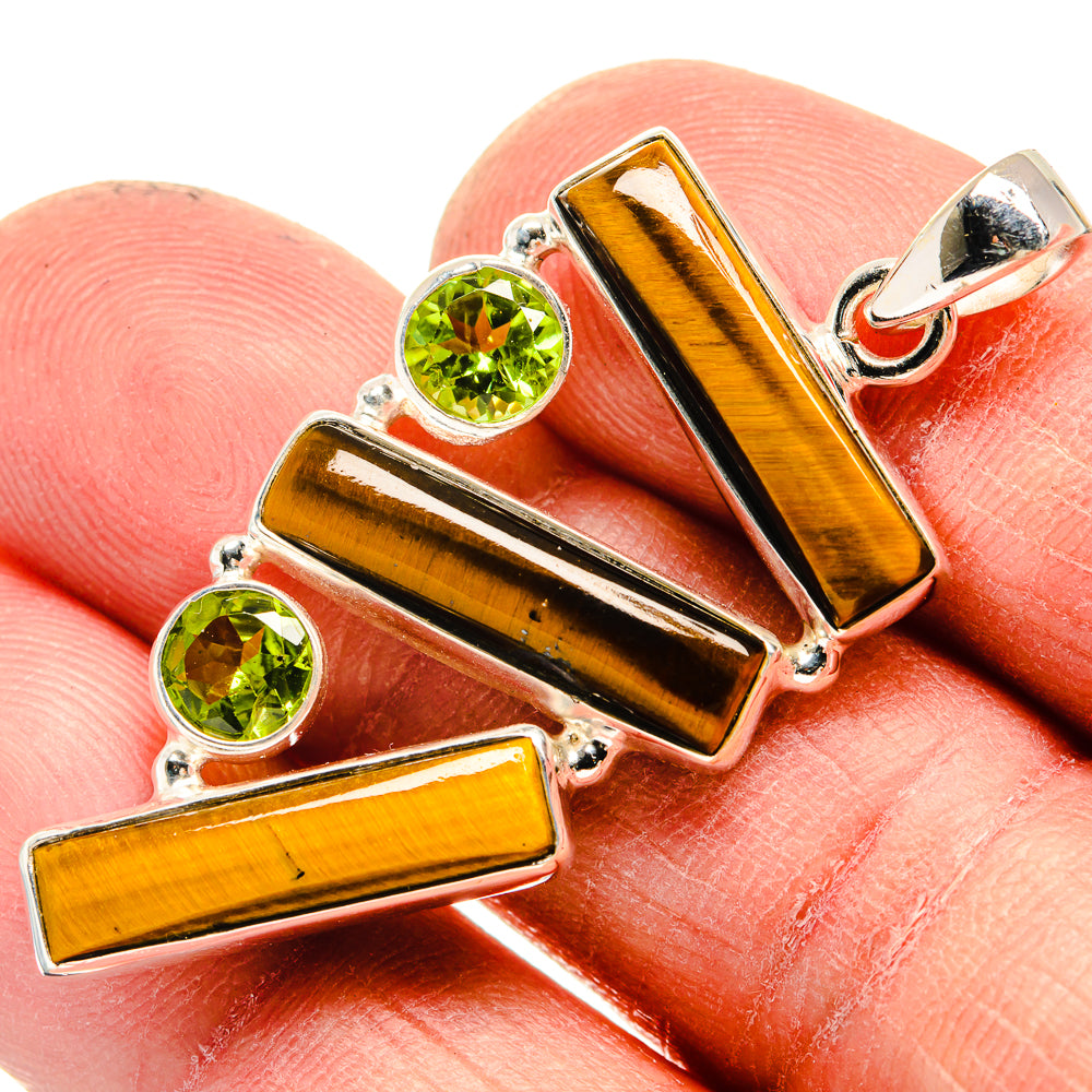 Tiger Eye Pendants handcrafted by Anasilvercos - PD23720