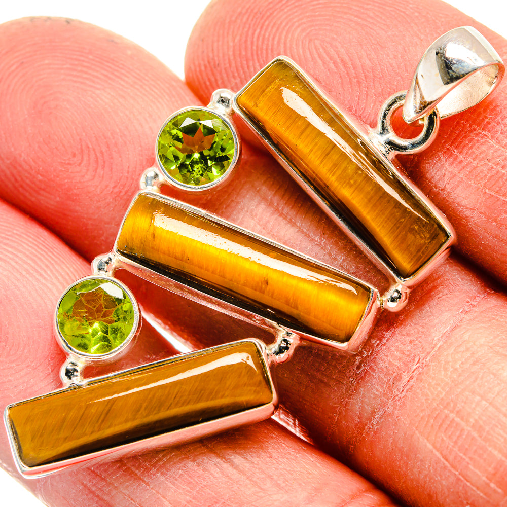 Tiger Eye Pendants handcrafted by Anasilvercos - PD23721