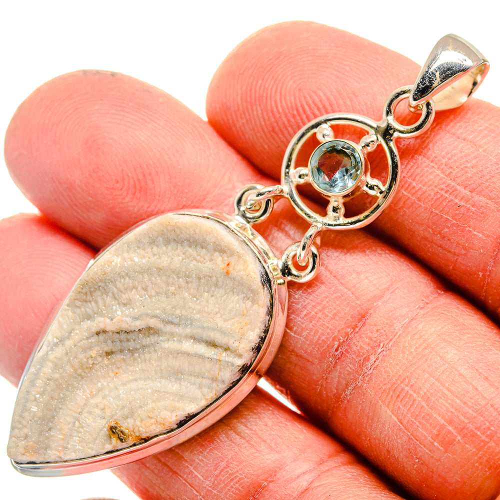 Desert Druzy Pendants handcrafted by Anasilvercos - PD23725