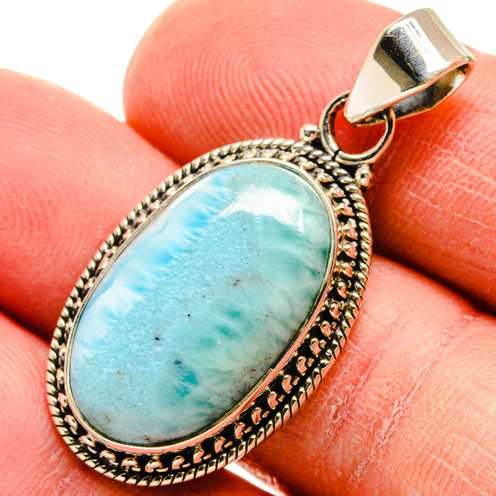 Larimar Pendants handcrafted by Anasilvercos - PD23730