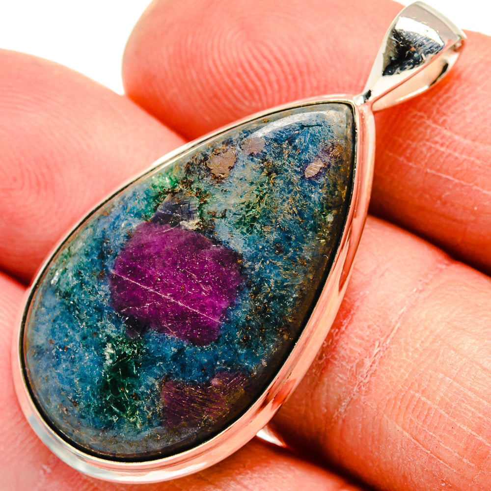 Ruby Fuchsite Pendants handcrafted by Anasilvercos - PD23732
