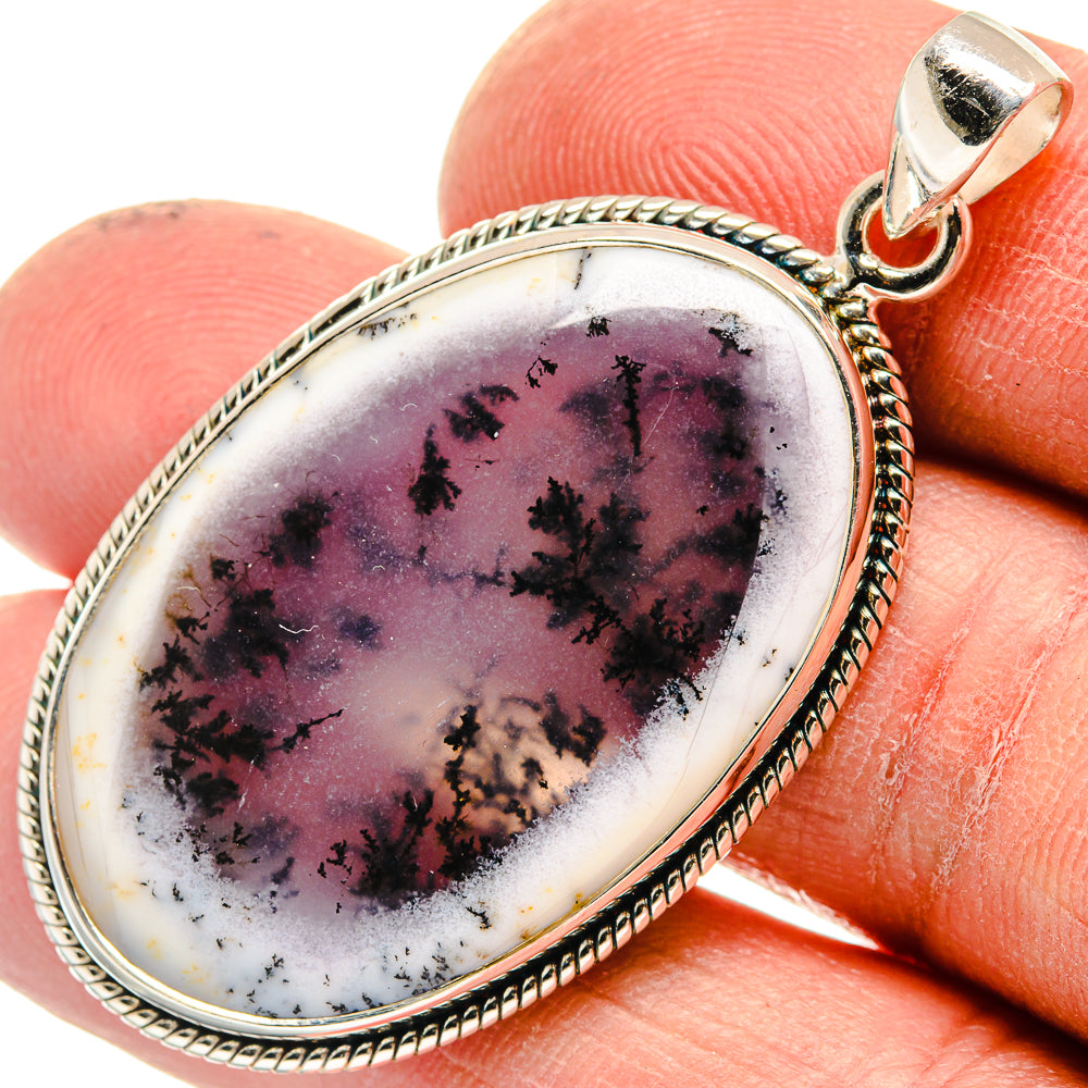 Dendritic Opal Pendants handcrafted by Anasilvercos - PD23759