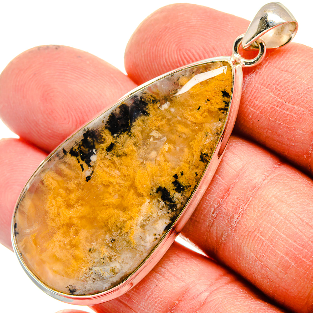 Indonesian Plume Agate Pendants handcrafted by Anasilvercos - PD23762