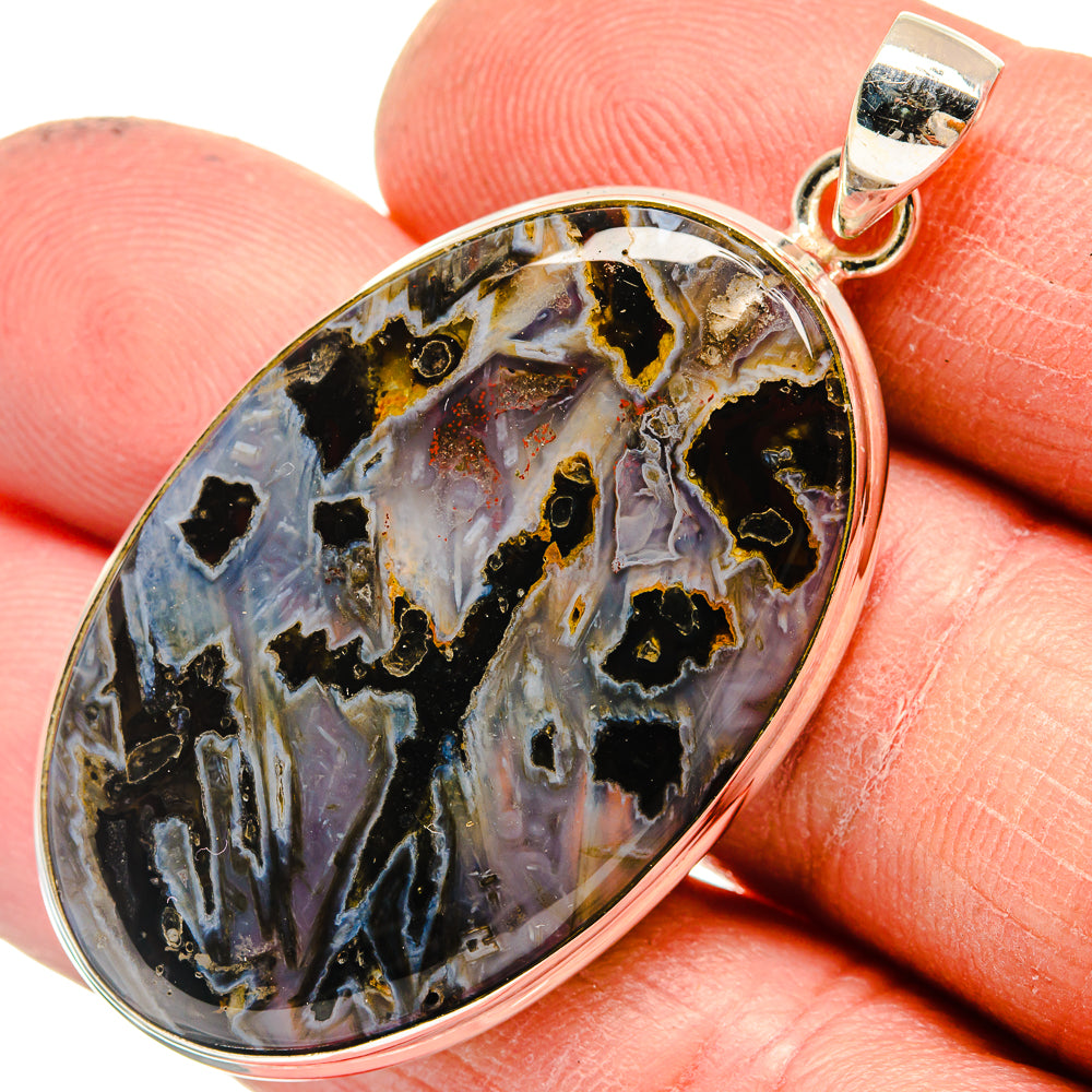 Turkish Tube Agate Pendants handcrafted by Anasilvercos - PD23764