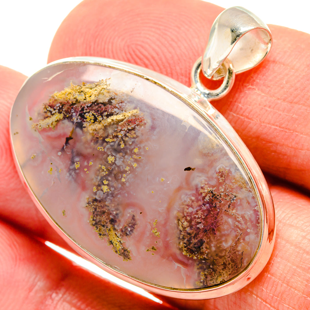 Indonesian Plume Agate Pendants handcrafted by Anasilvercos - PD23783
