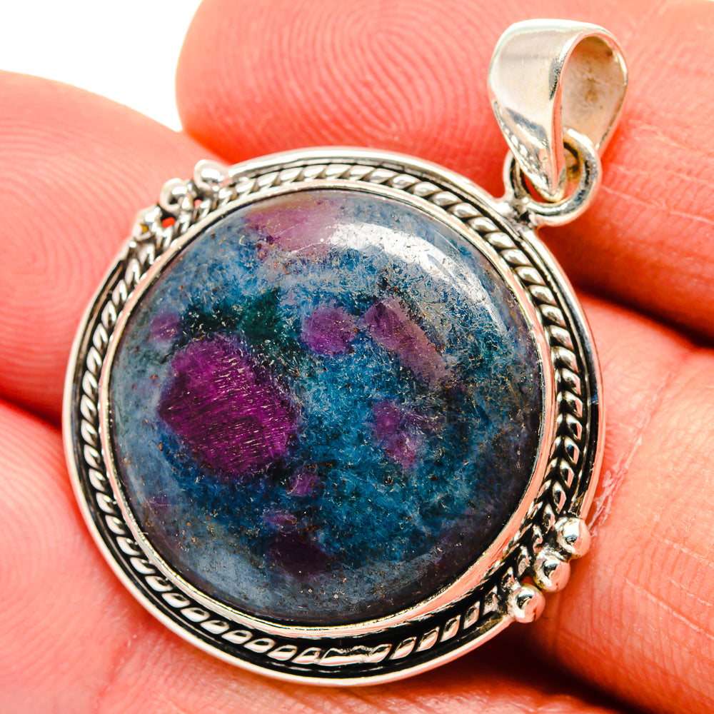 Ruby Fuchsite Pendants handcrafted by Anasilvercos - PD23797