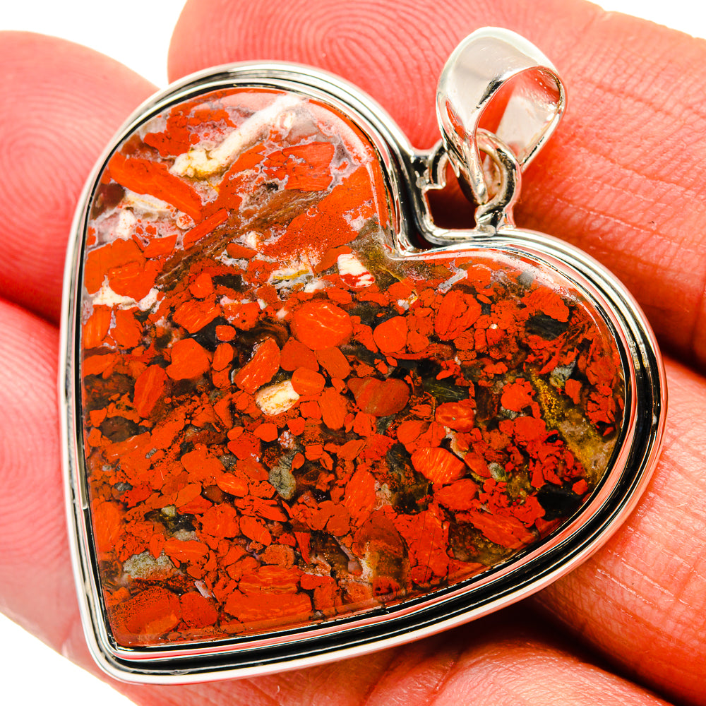 Red Jasper Pendants handcrafted by Anasilvercos - PD23840