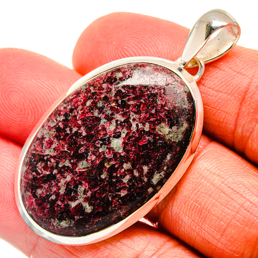 Russian Eudialyte Pendants handcrafted by Anasilvercos - PD23843