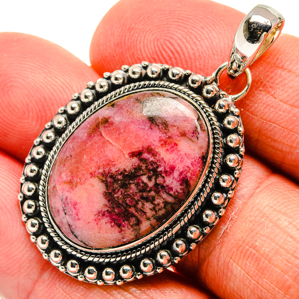 Rhodochrosite Pendants handcrafted by Anasilvercos - PD23860