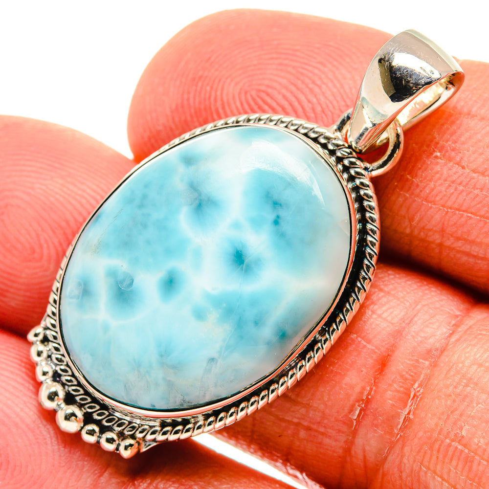 Larimar Pendants handcrafted by Anasilvercos - PD23862