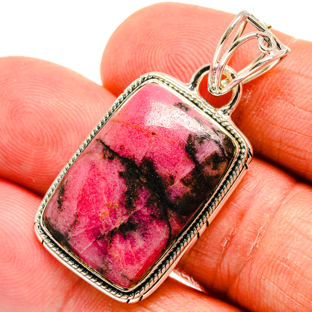 Rhodonite Pendants handcrafted by Anasilvercos - PD23866