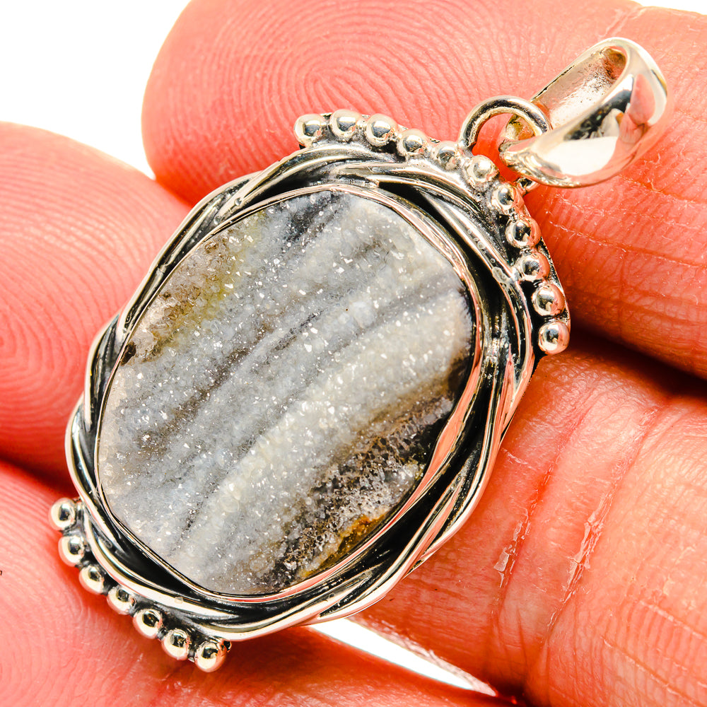 Desert Druzy Pendants handcrafted by Anasilvercos - PD23874