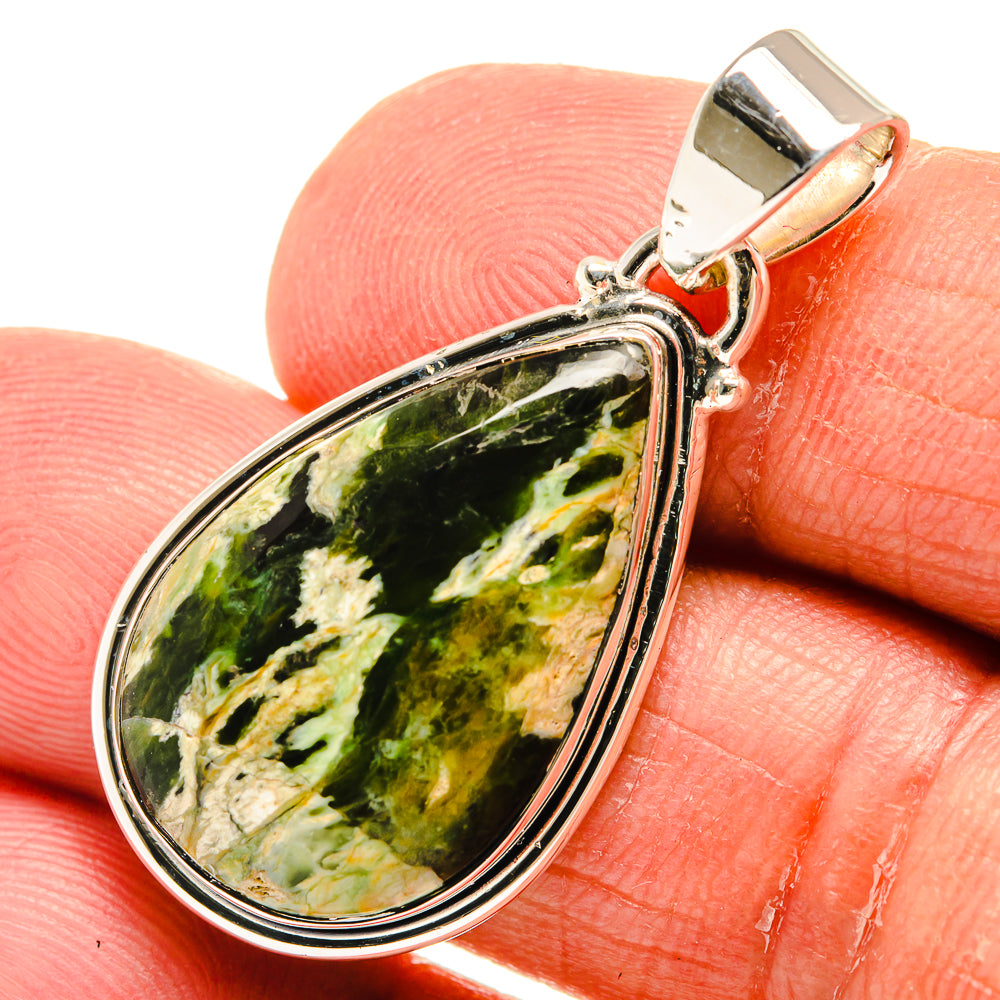 Australian Green Opal Pendants handcrafted by Anasilvercos - PD23876