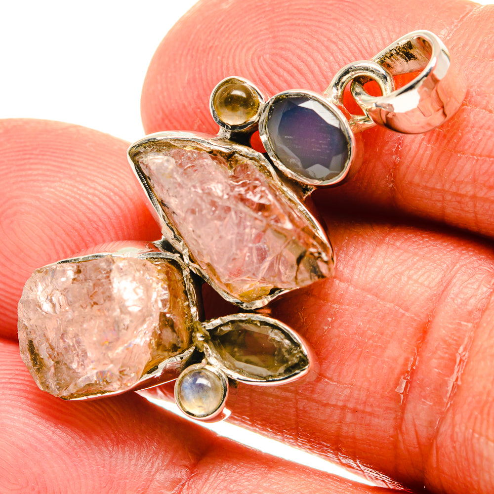 Rose Quartz Pendants handcrafted by Anasilvercos - PD23888