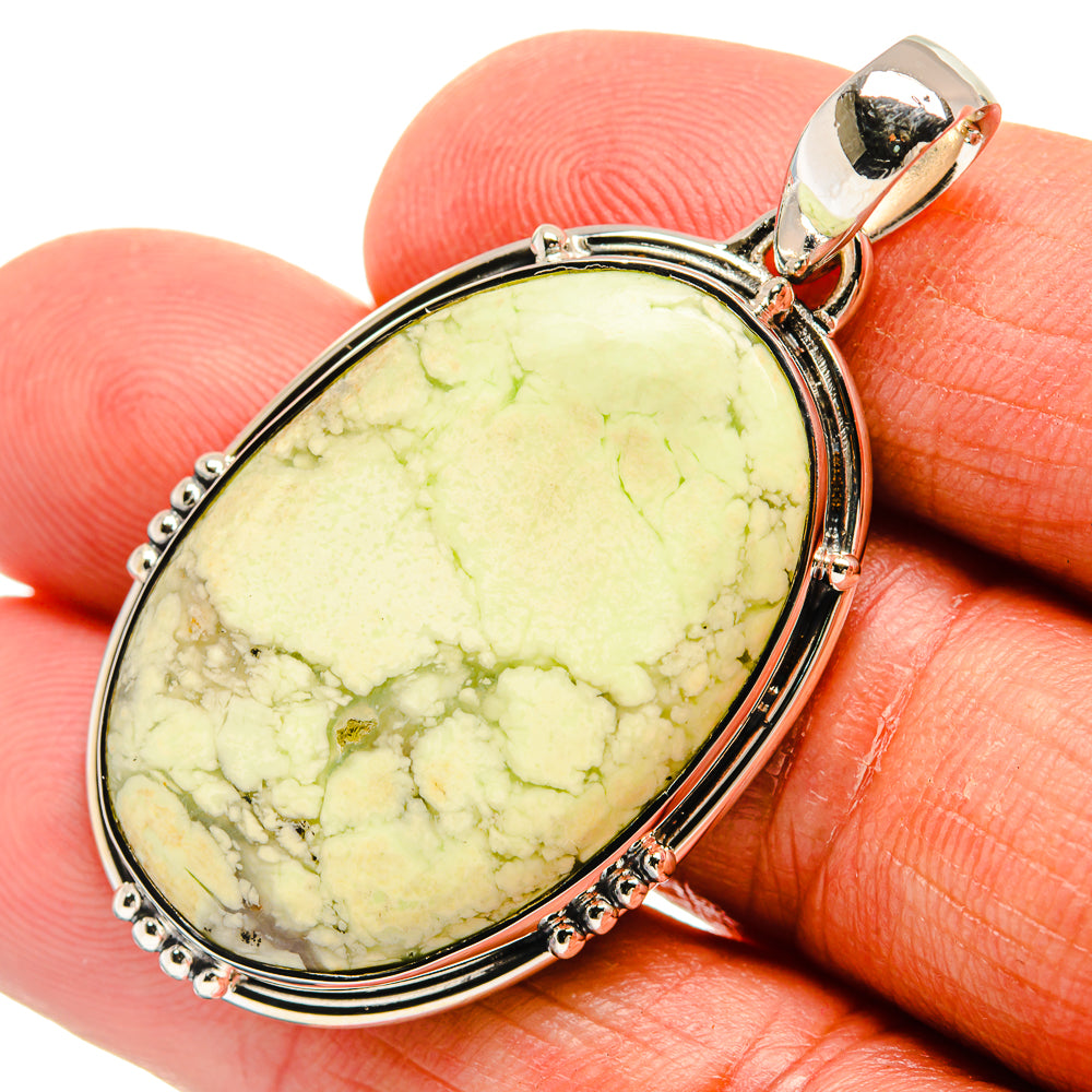 Lemon Chrysoprase Pendants handcrafted by Anasilvercos - PD23889