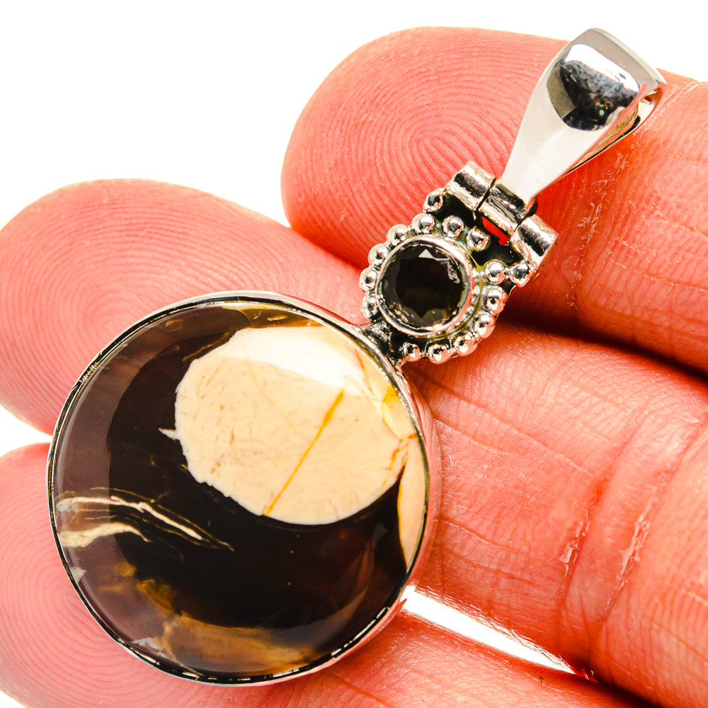 Peanut Wood Jasper Pendants handcrafted by Anasilvercos - PD23893