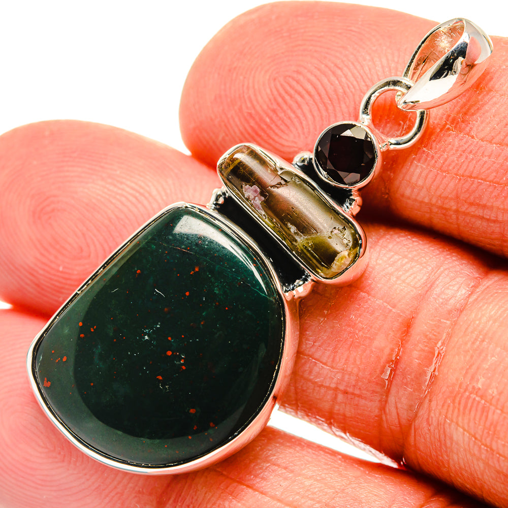 Bloodstone Pendants handcrafted by Anasilvercos - PD23894