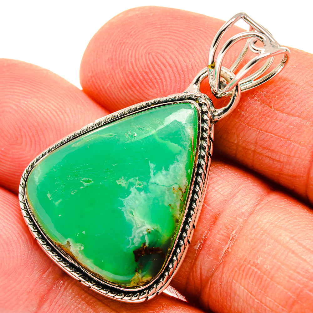 Chrysoprase Pendants handcrafted by Anasilvercos - PD23896