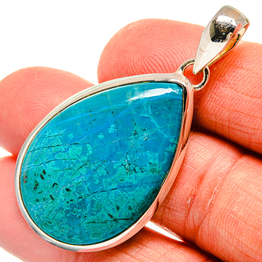 Chrysocolla Pendants handcrafted by Anasilvercos - PD23900