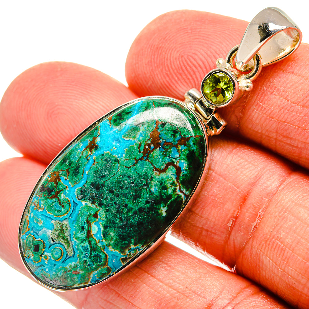 Chrysocolla Pendants handcrafted by Anasilvercos - PD23903