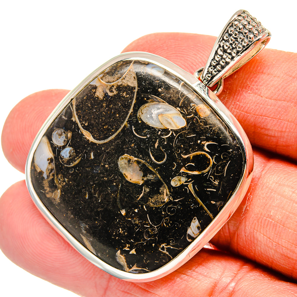 Turritella Agate Pendants handcrafted by Anasilvercos - PD23909