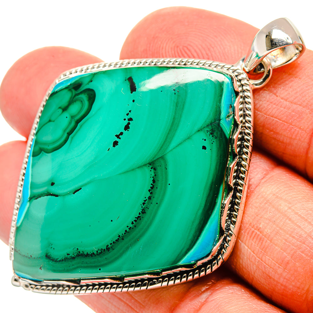 Malachite Pendants handcrafted by Anasilvercos - PD23912