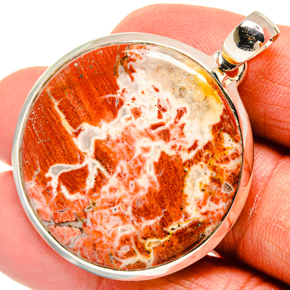 Red Jasper Pendants handcrafted by Anasilvercos - PD23920