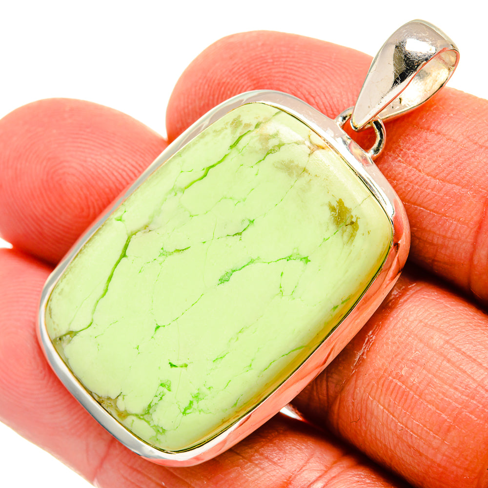 Lemon Chrysoprase Pendants handcrafted by Anasilvercos - PD23923