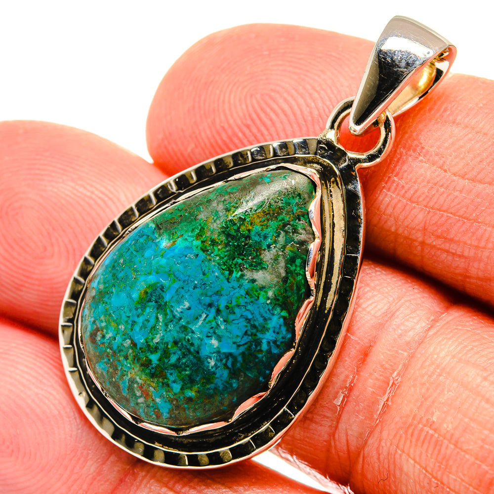 Chrysocolla Pendants handcrafted by Anasilvercos - PD23933