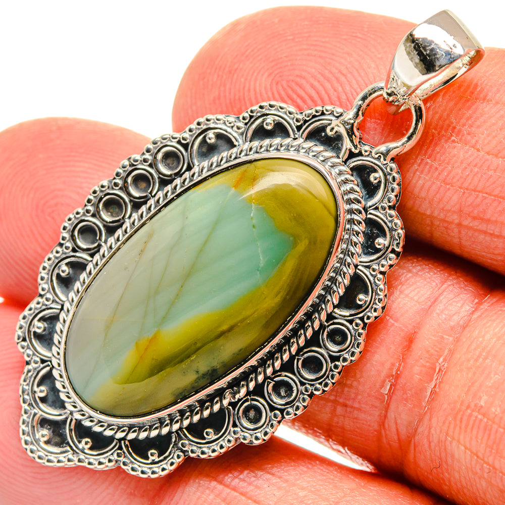 Willow Creek Jasper Pendants handcrafted by Anasilvercos - PD23934