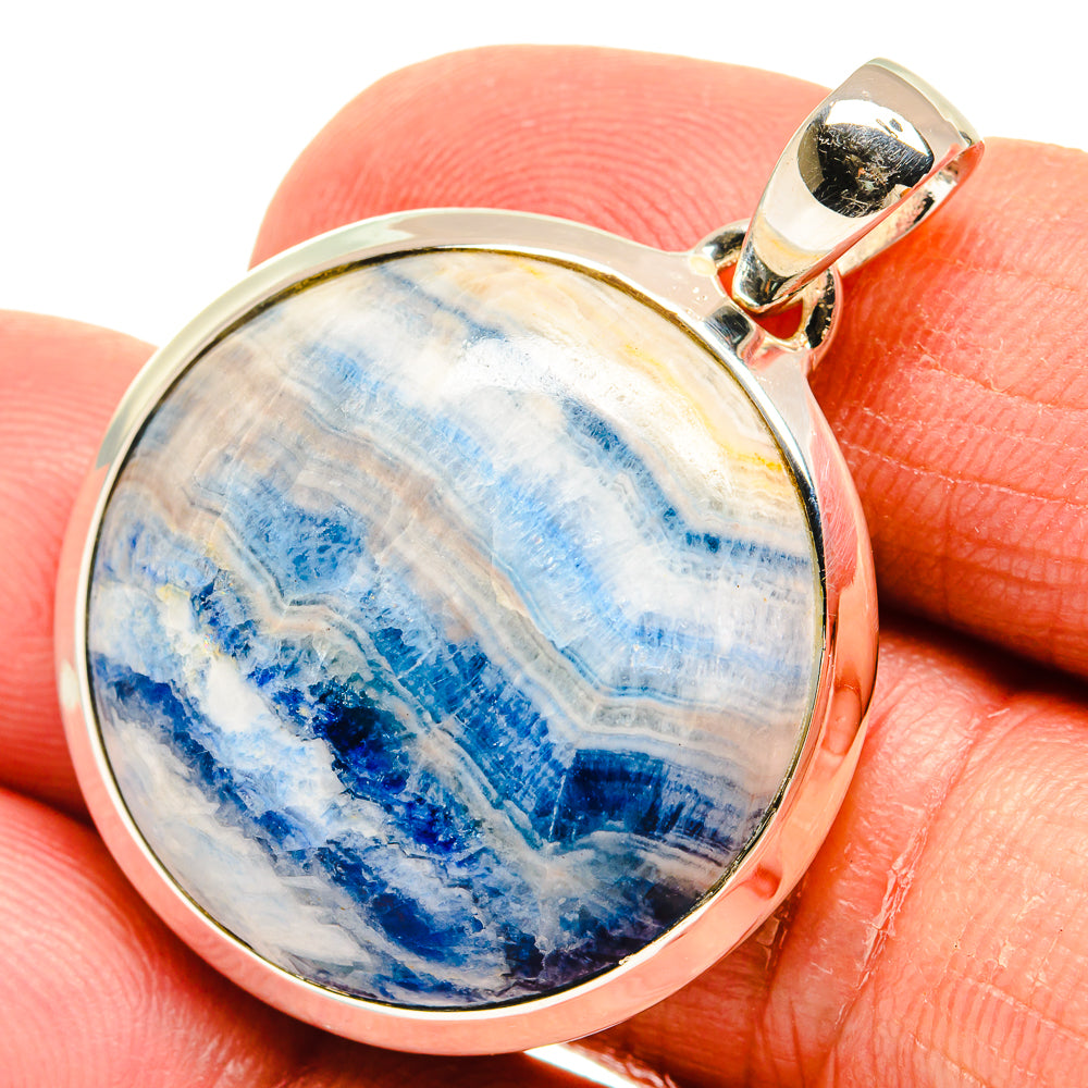 Blue Scheelite Pendants handcrafted by Anasilvercos - PD23937