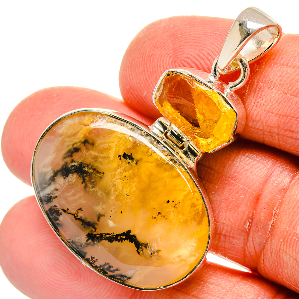 Montana Agate Pendants handcrafted by Anasilvercos - PD23961