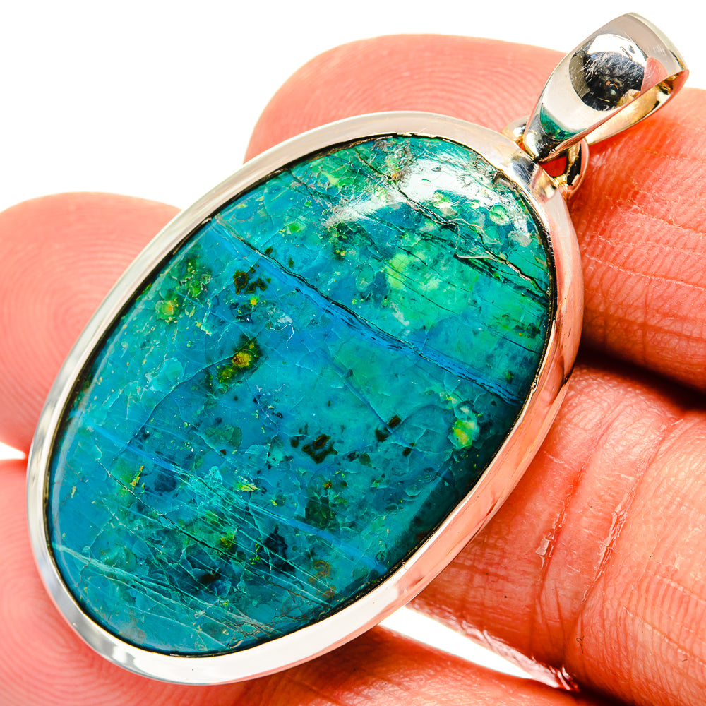Chrysocolla Pendants handcrafted by Anasilvercos - PD23963