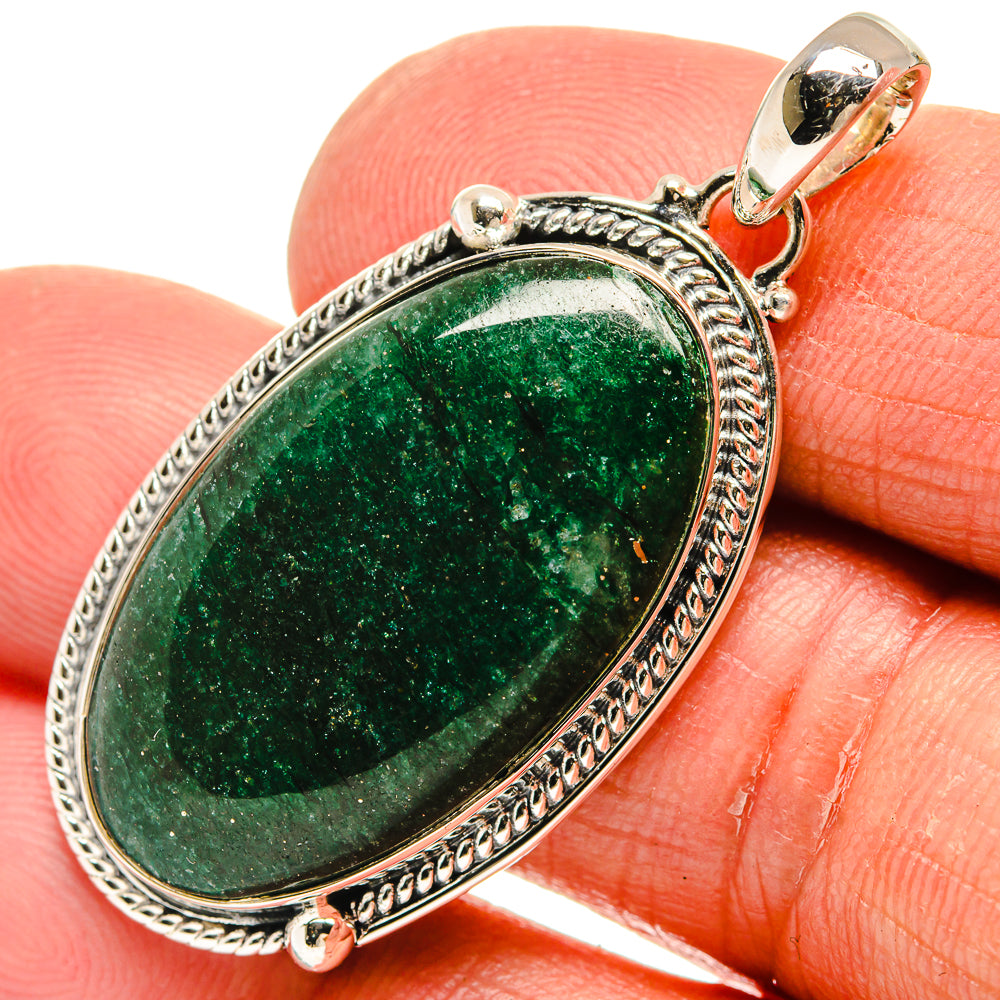 Green Aventurine Pendants handcrafted by Anasilvercos - PD23965