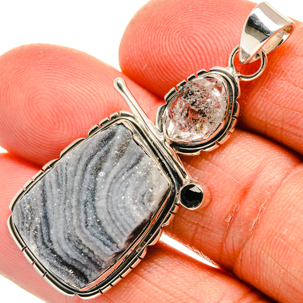 Desert Druzy Pendants handcrafted by Anasilvercos - PD23969