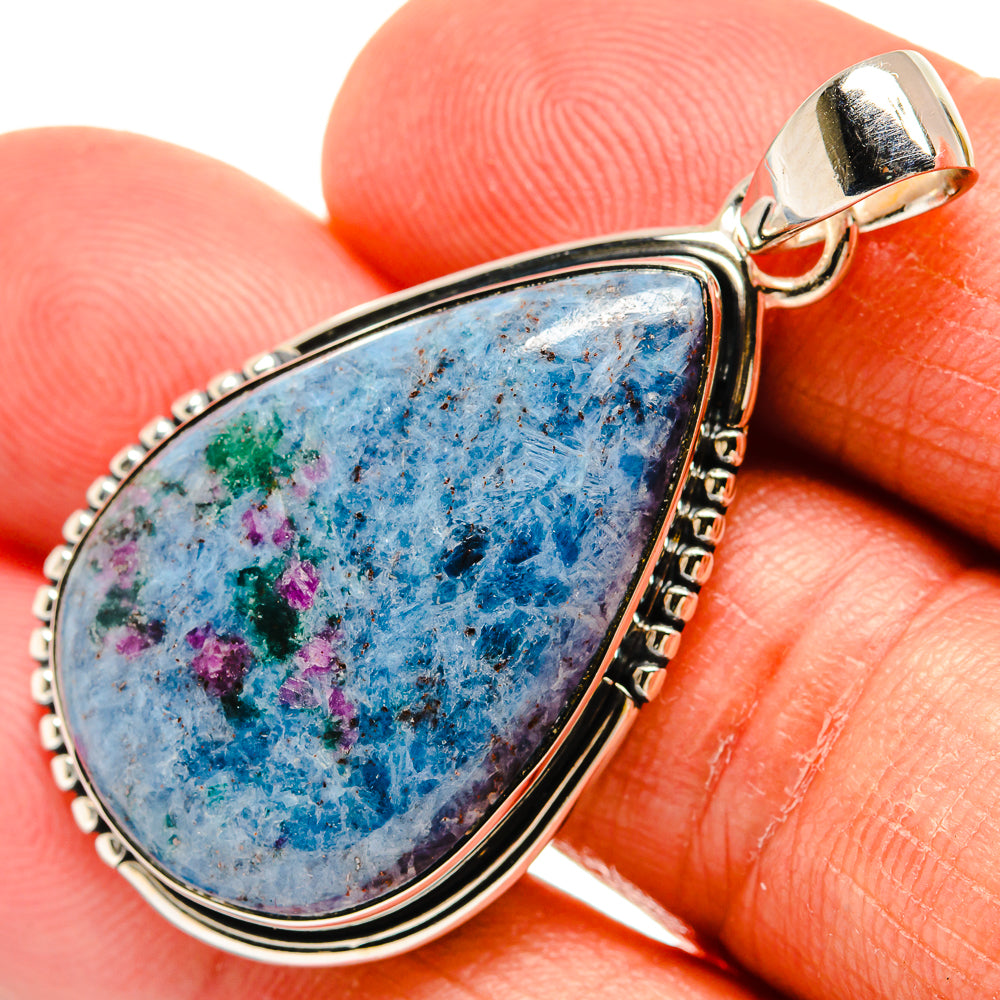 Ruby Fuchsite Pendants handcrafted by Anasilvercos - PD23981