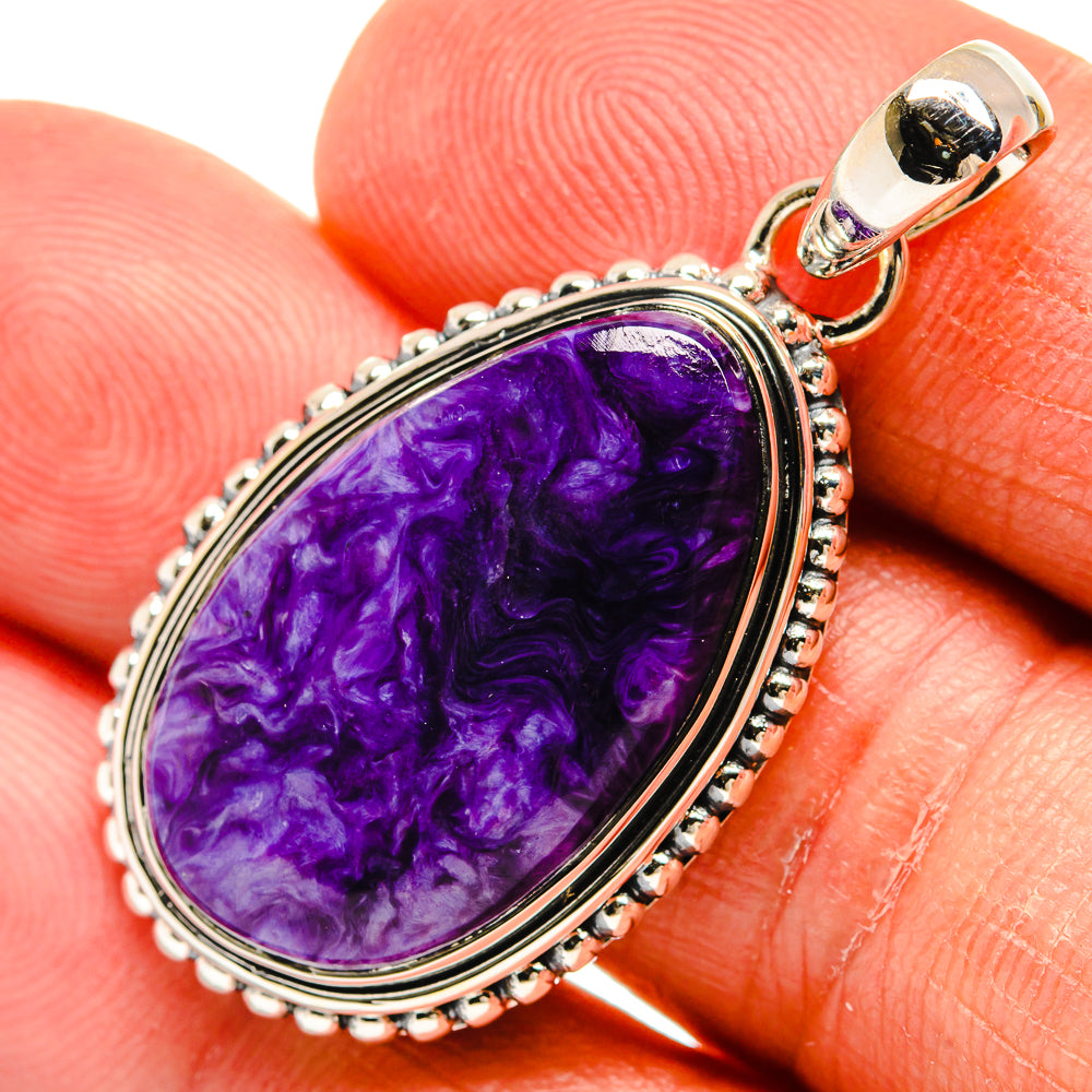 Charoite Pendants handcrafted by Anasilvercos - PD23985
