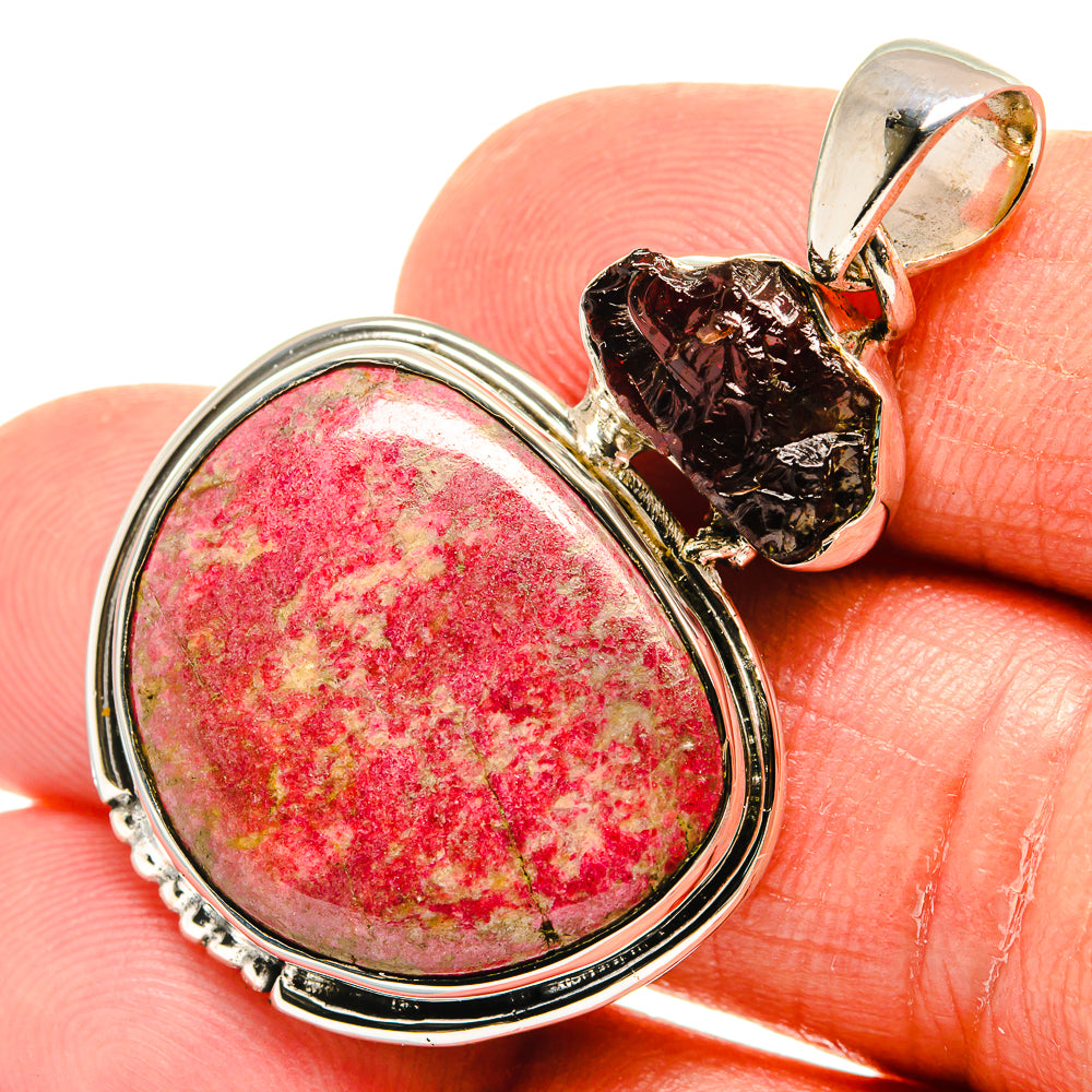 Thulite Pendants handcrafted by Anasilvercos - PD23988