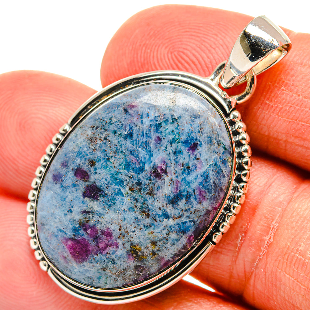 Ruby Fuchsite Pendants handcrafted by Anasilvercos - PD24001
