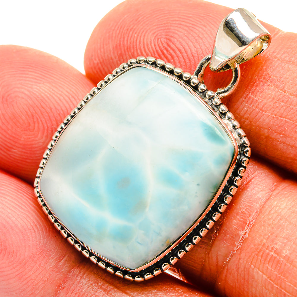 Larimar Pendants handcrafted by Anasilvercos - PD24004