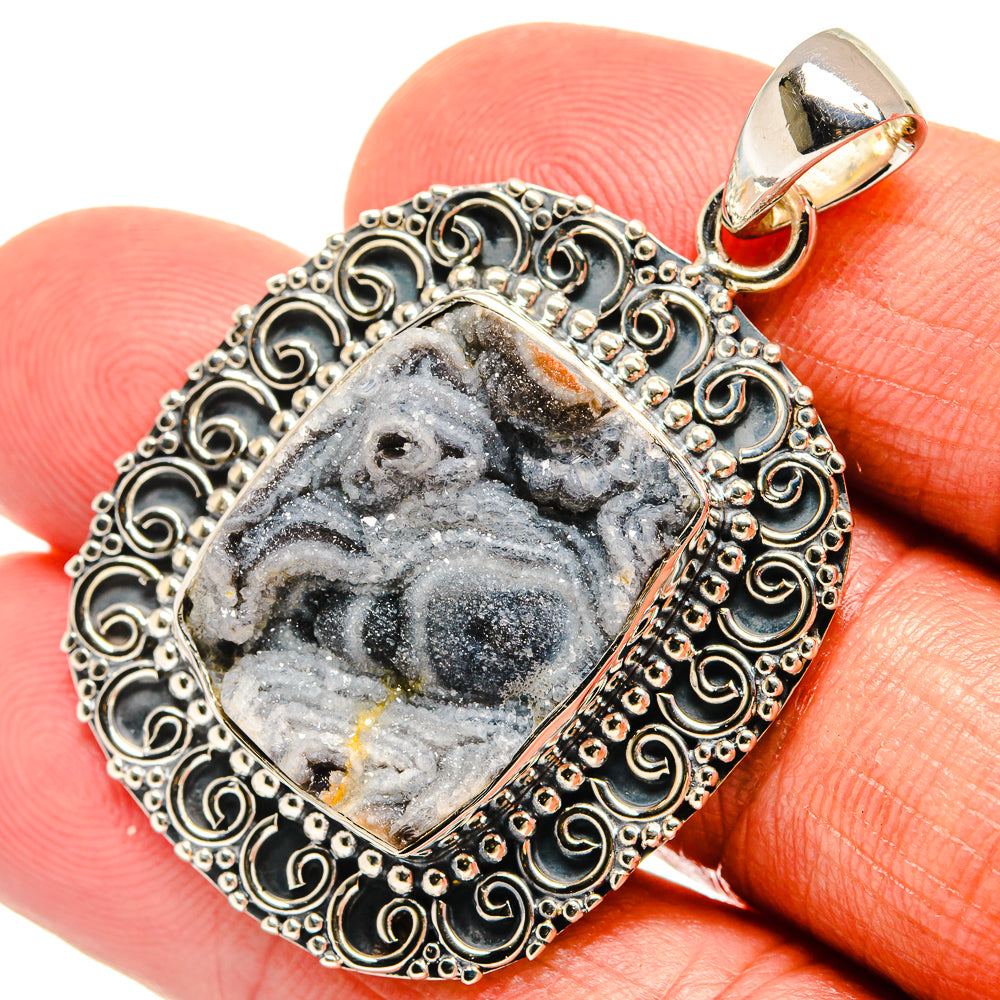 Desert Druzy Pendants handcrafted by Anasilvercos - PD24023