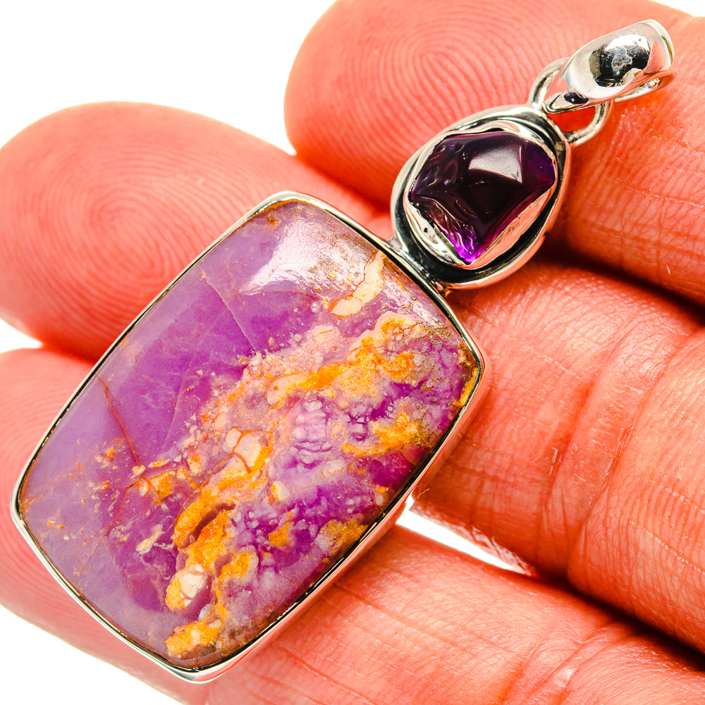 Phosphosiderite Pendants handcrafted by Anasilvercos - PD24026
