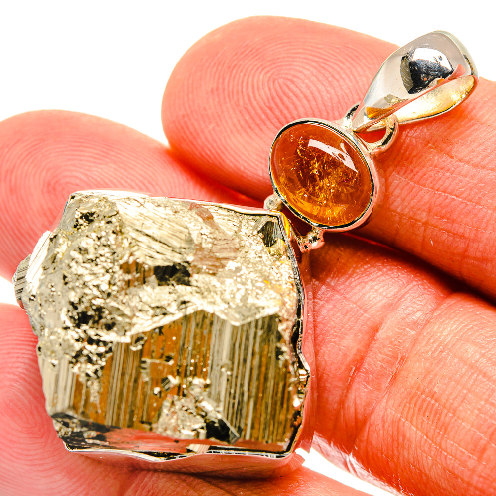 Pyrite Pendants handcrafted by Anasilvercos - PD24029