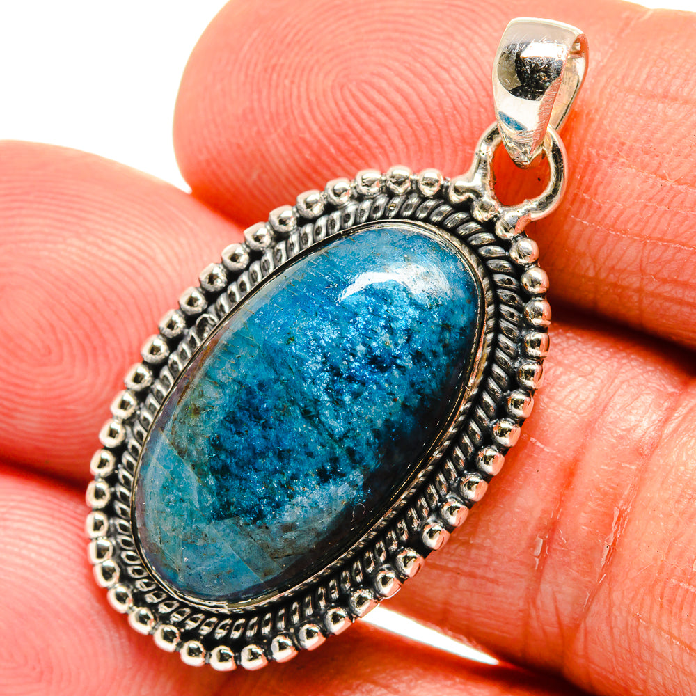 Chrysocolla Pendants handcrafted by Anasilvercos - PD24050