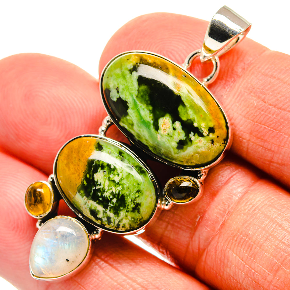 Rainforest Opal Pendants handcrafted by Anasilvercos - PD24056