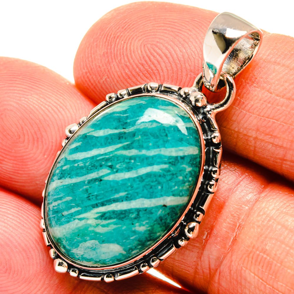 Amazonite Pendants handcrafted by Anasilvercos - PD24062