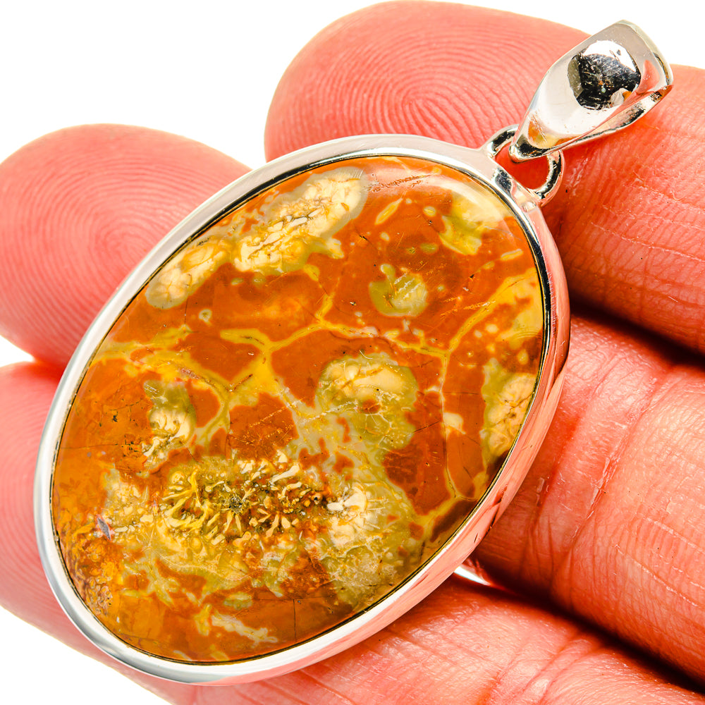 Fossil Coral Pendants handcrafted by Anasilvercos - PD24072