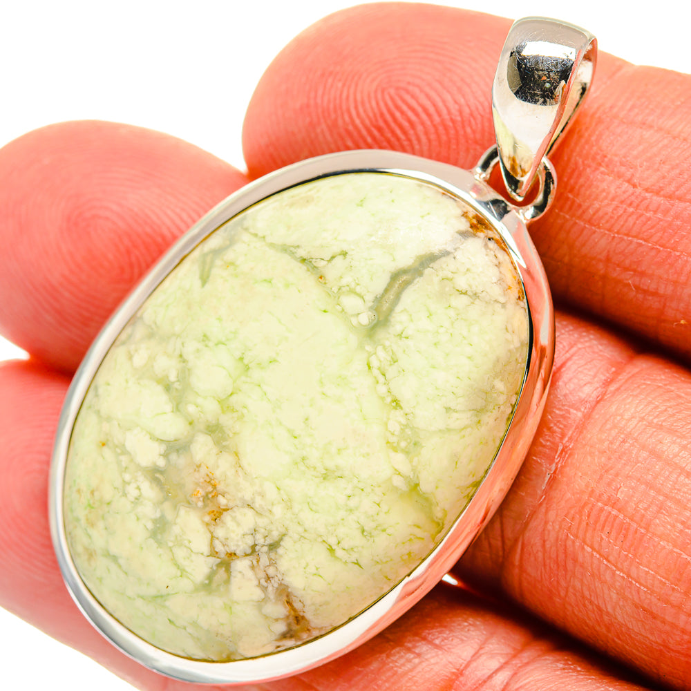 Lemon Chrysoprase Pendants handcrafted by Anasilvercos - PD24080