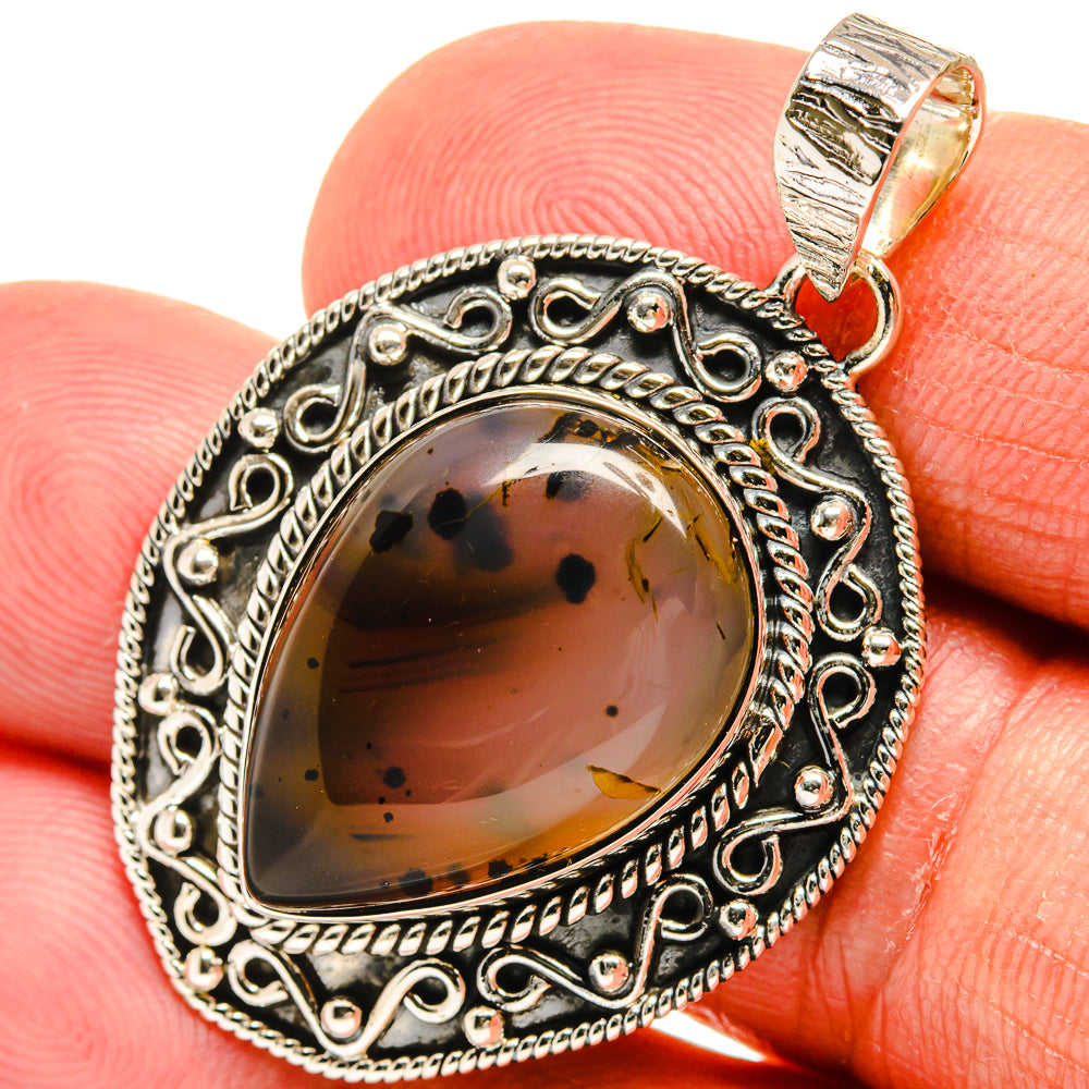 Montana Agate Pendants handcrafted by Anasilvercos - PD24090