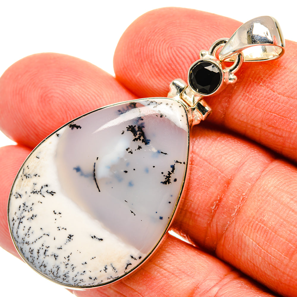 Dendritic Opal Pendants handcrafted by Anasilvercos - PD24097